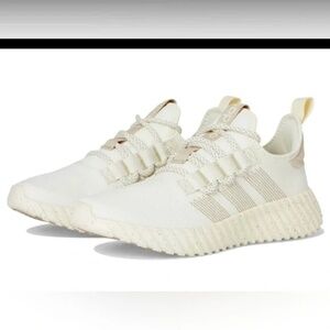 Adidas Kaptir Flow Sneakers White Cream Beige Athleisure Women's 8.5